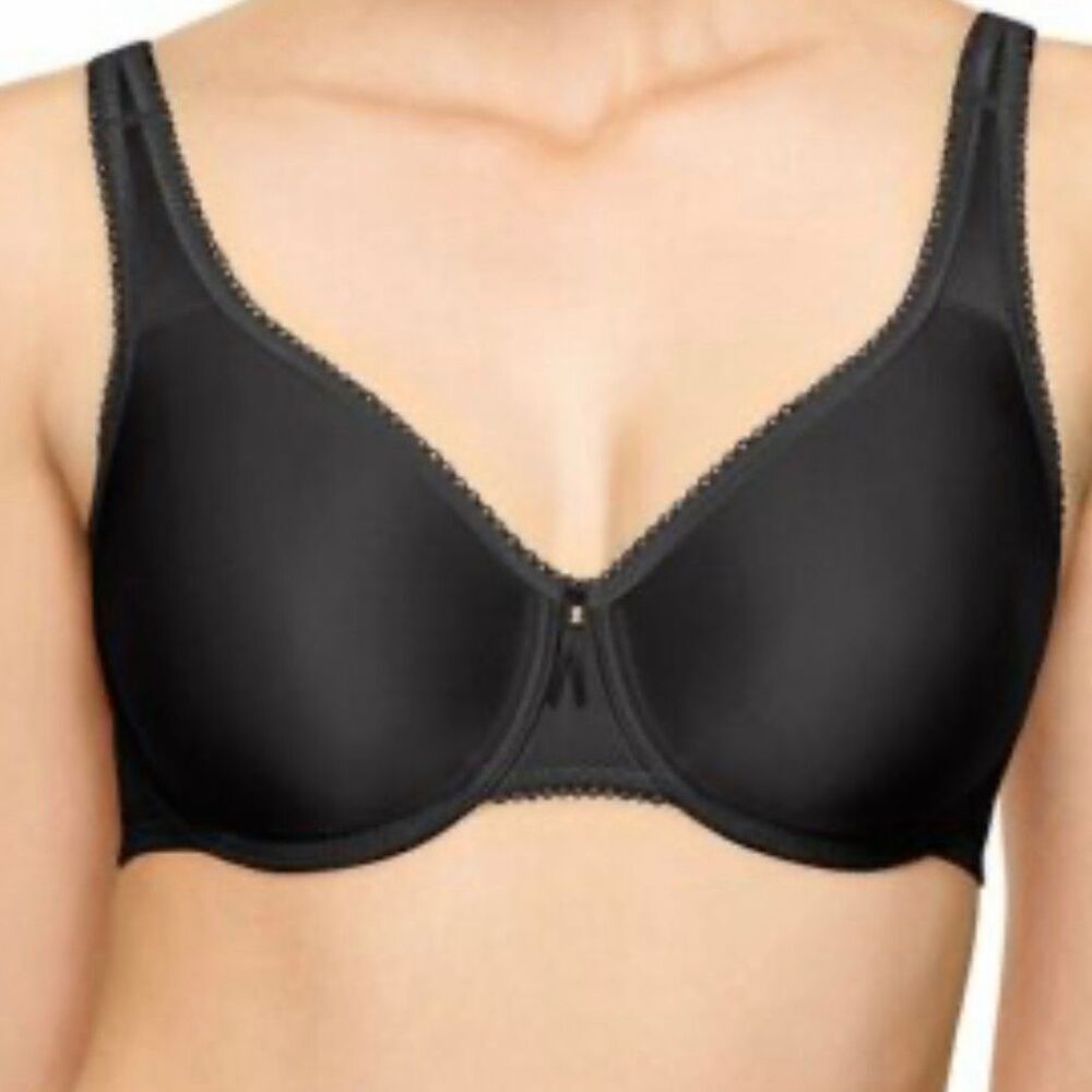 Wacoal Women's T-Shirt Bra‎ 36D Black Seamless Underwire Adjustable Straps
